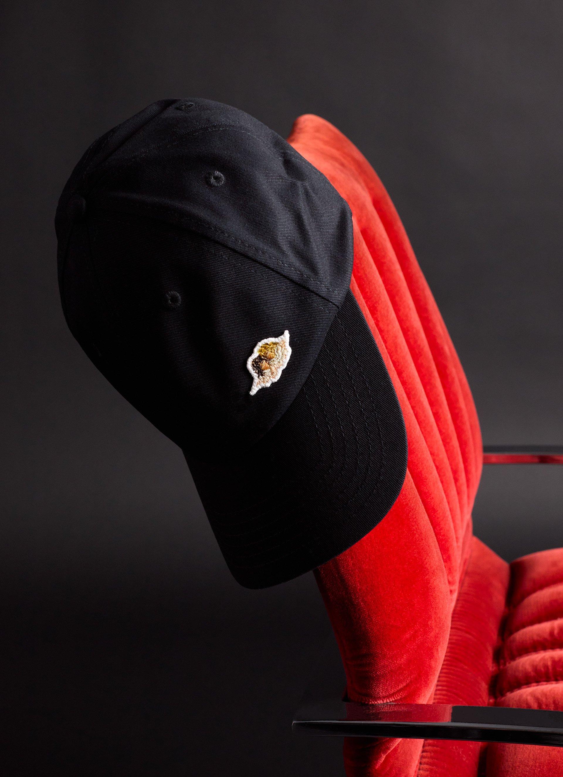 The picture features the Angels Patch Cap in Black.